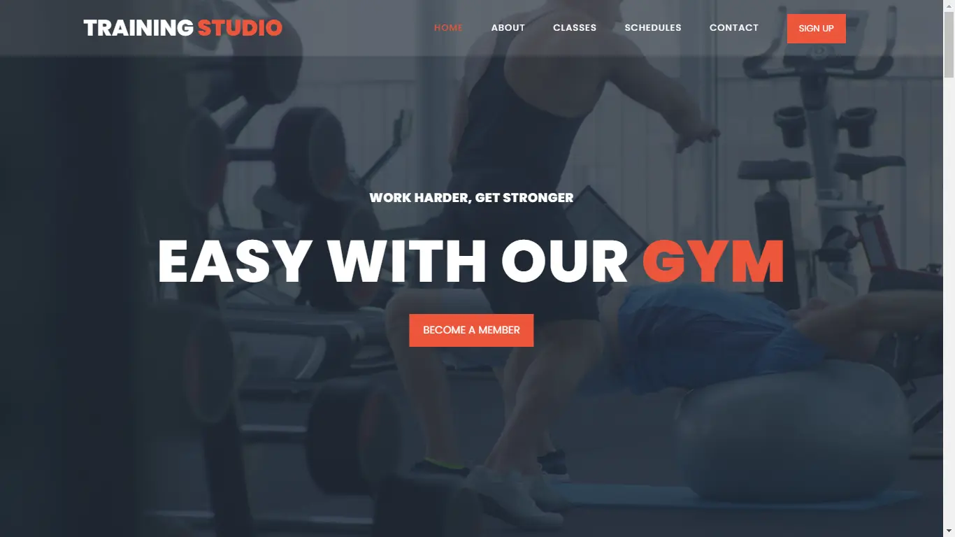 Angela Training Studio Website