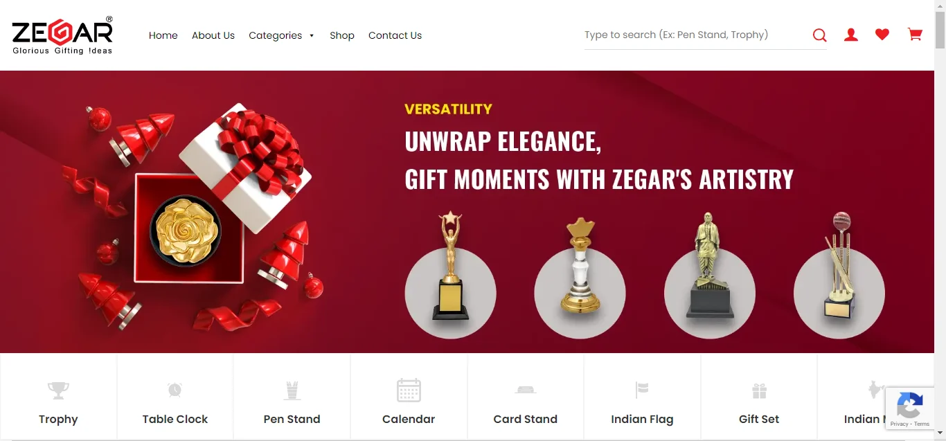 Zegar.in gifting E-commerce